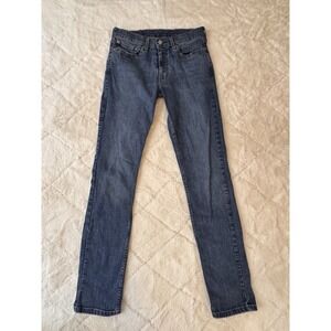 Levi's 511 Denim Blue Jeans Mens 32x36 Straight Leg Medium Wash Slim Fit